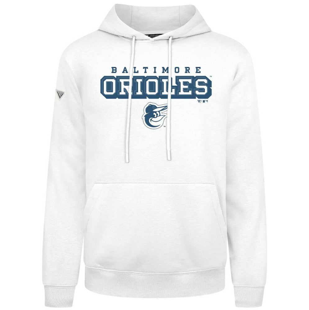 Baltimore Orioles Levelwear Podium Hoodie - White Hoodies