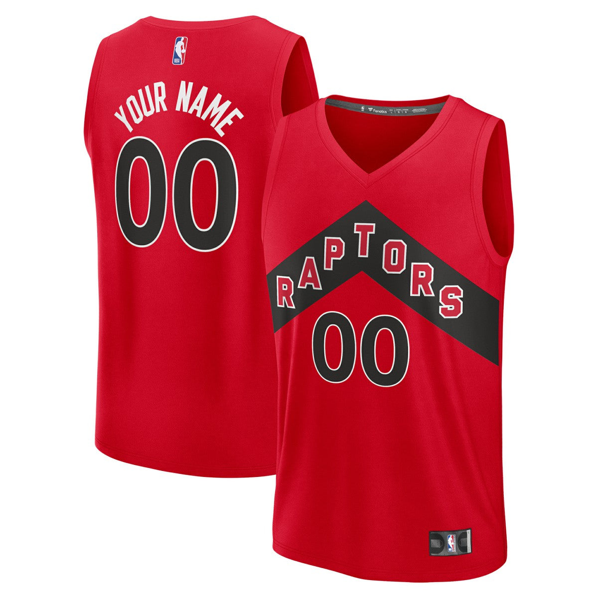 Toronto Raptors Fast Break Custom Jersey Icon Edition Red
