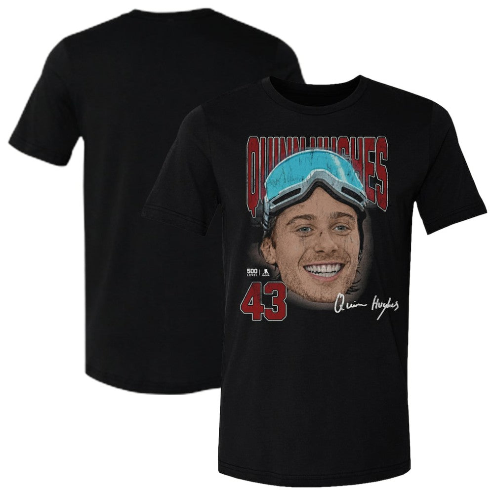 NHL Quinn Hughes US Men's Hockey 500 Level Goggles T-Shirt - Black