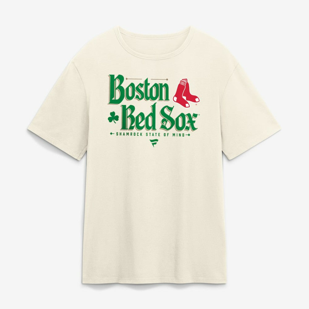 Boston Red Sox Shamrock State Of Mind T-Shirt - Cream T-shirts