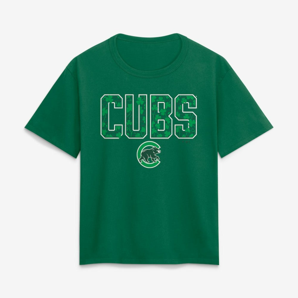 Chicago Cubs Women's St. Patty's T-Shirt - Green T-shirts