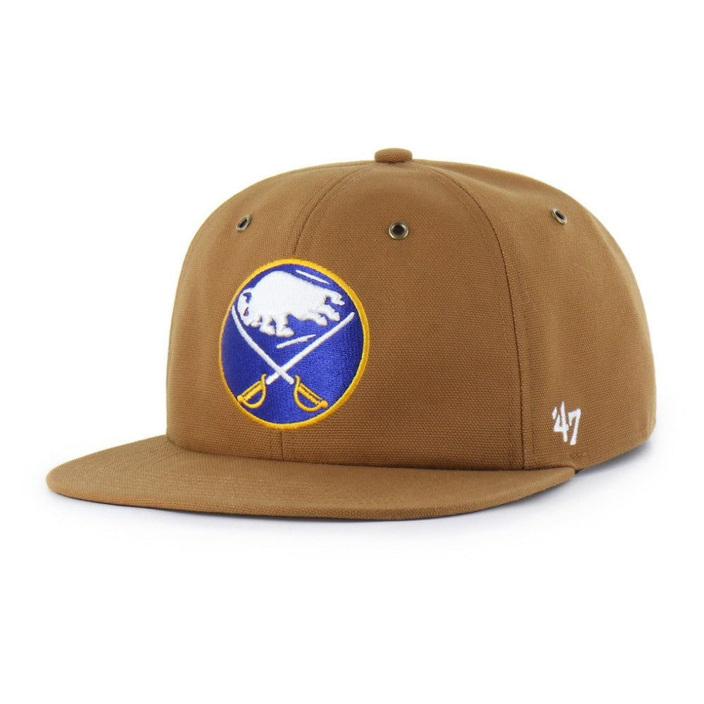 NHL Buffalo Sabres Carhartt x '47 Captain Snapback Hat - Tan