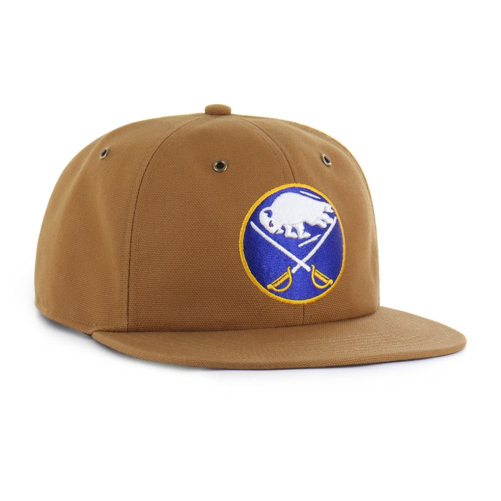 NHL Buffalo Sabres Carhartt x '47 Captain Snapback Hat - Tan