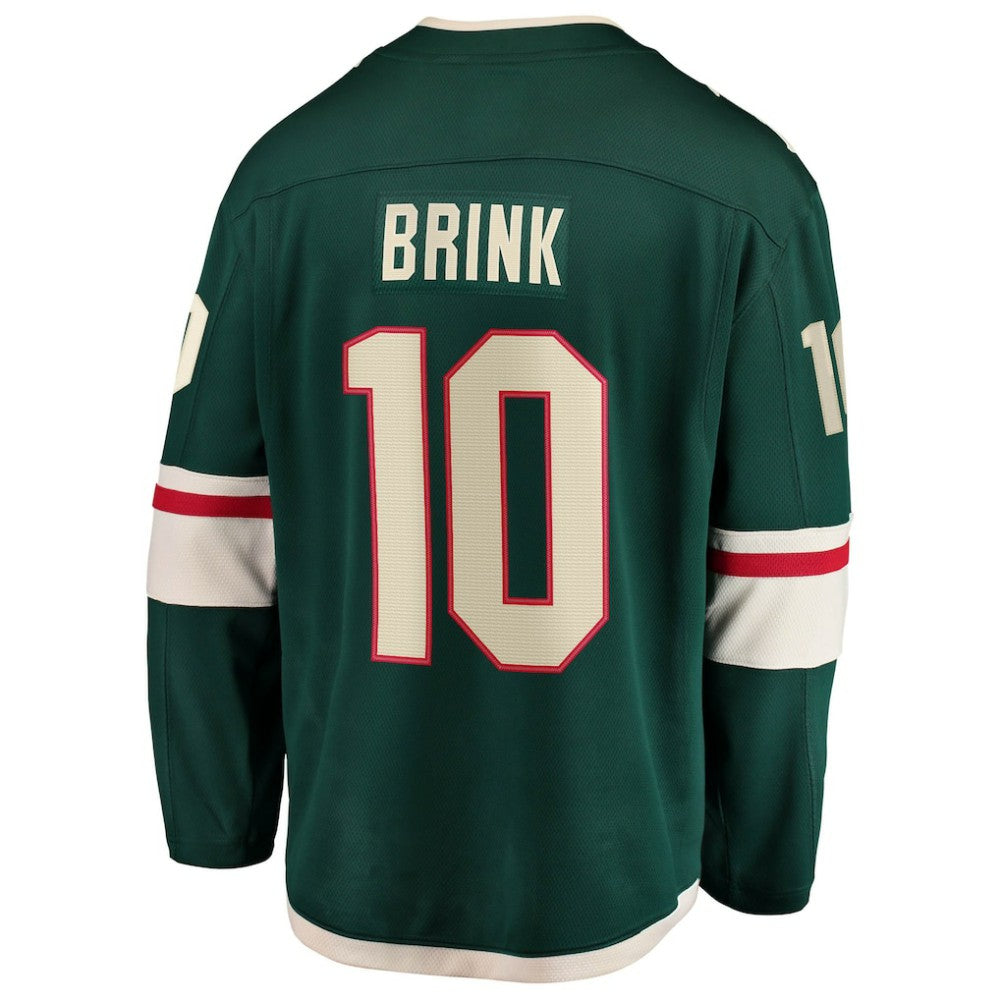 NHL Bobby Brink Minnesota Wild Fanatics Home Breakaway Jersey - Green