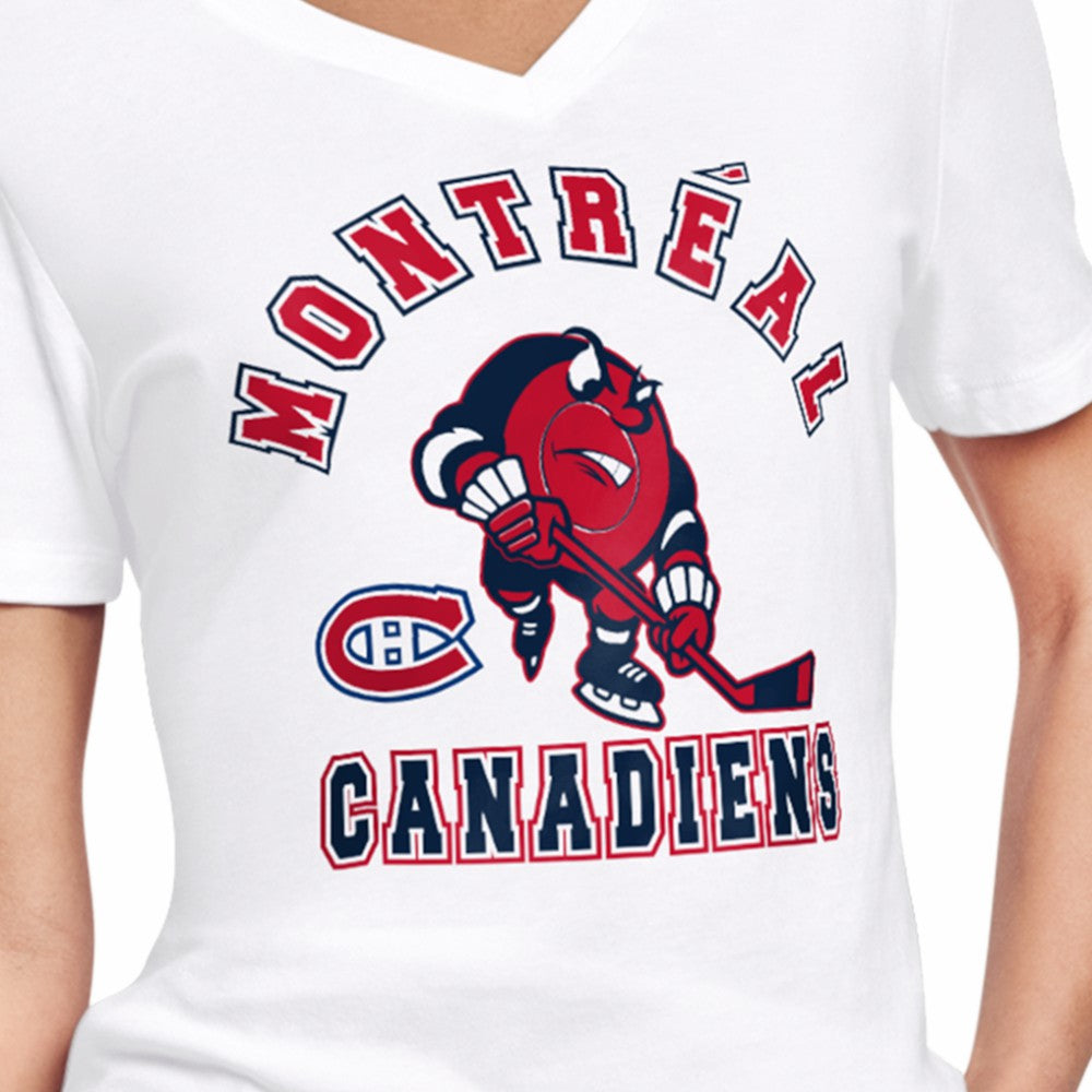 NHL Montreal Canadiens Starter Women's Tough Puck T-Shirt - White