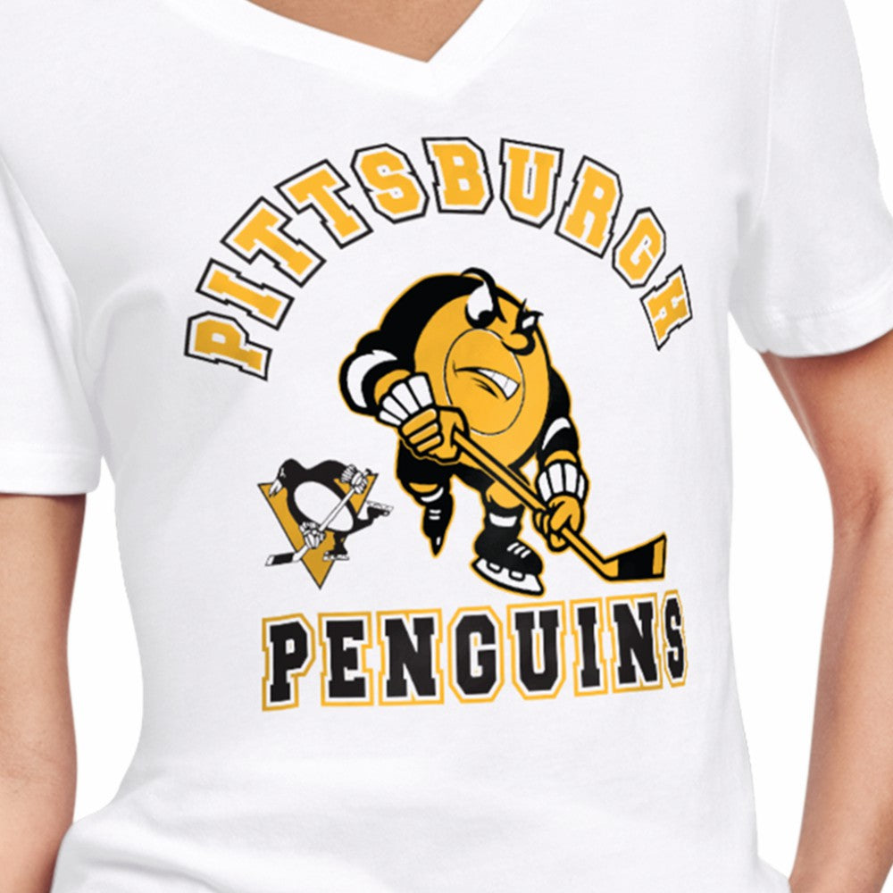 NHL Pittsburgh Penguins Starter Women's Tough Puck T-Shirt - White