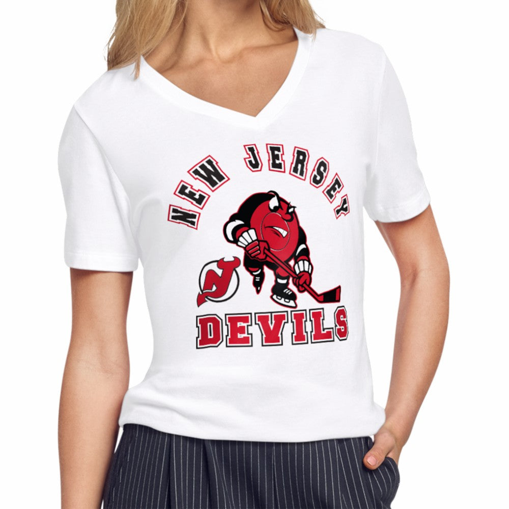 NHL New Jersey Devils Starter Women's Tough Puck T-Shirt - White