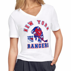 NHL New York Rangers Starter Women's Tough Puck T-Shirt - White