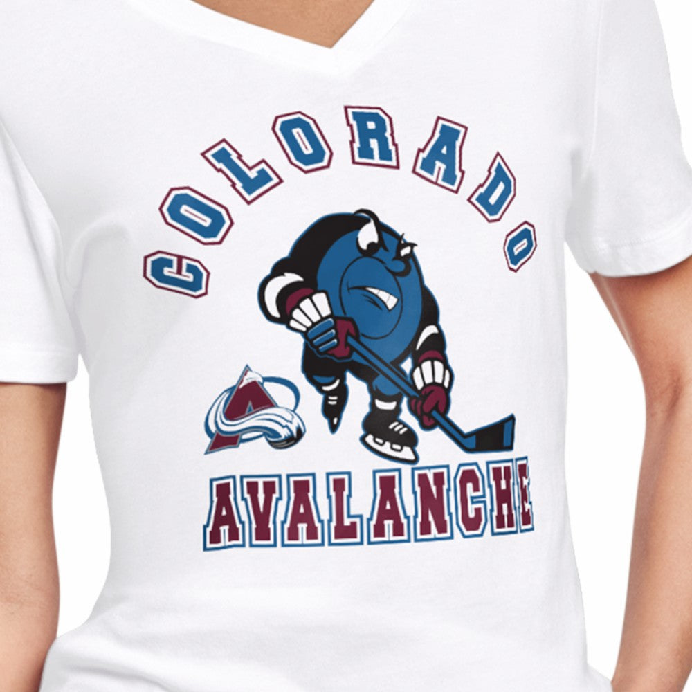 NHL Colorado Avalanche Starter Women's Tough Puck T-Shirt - White