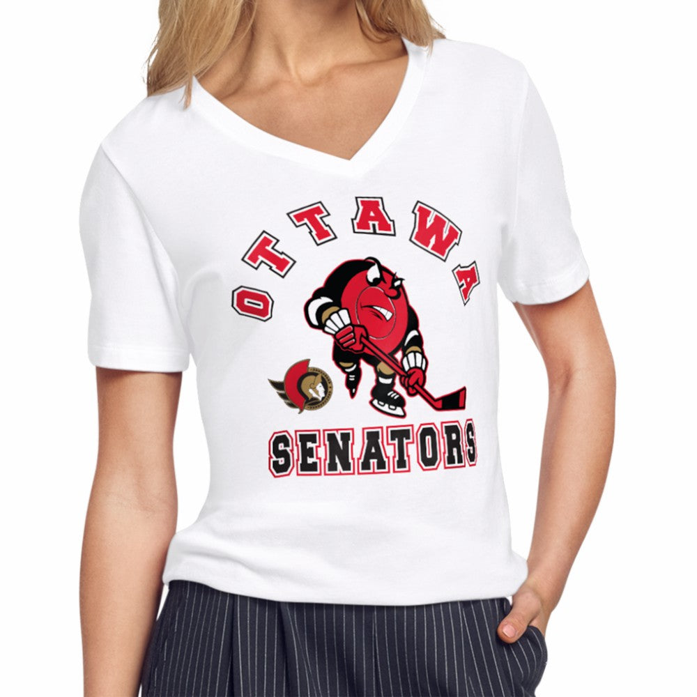 NHL Ottawa Senators Starter Women's Tough Puck T-Shirt - White