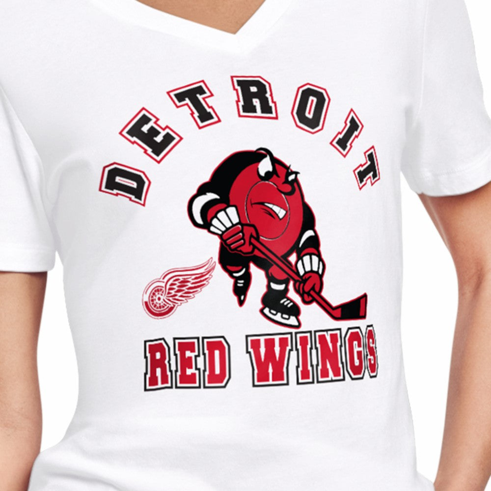 NHL Detroit Red Wings Starter Women's Tough Puck T-Shirt - White