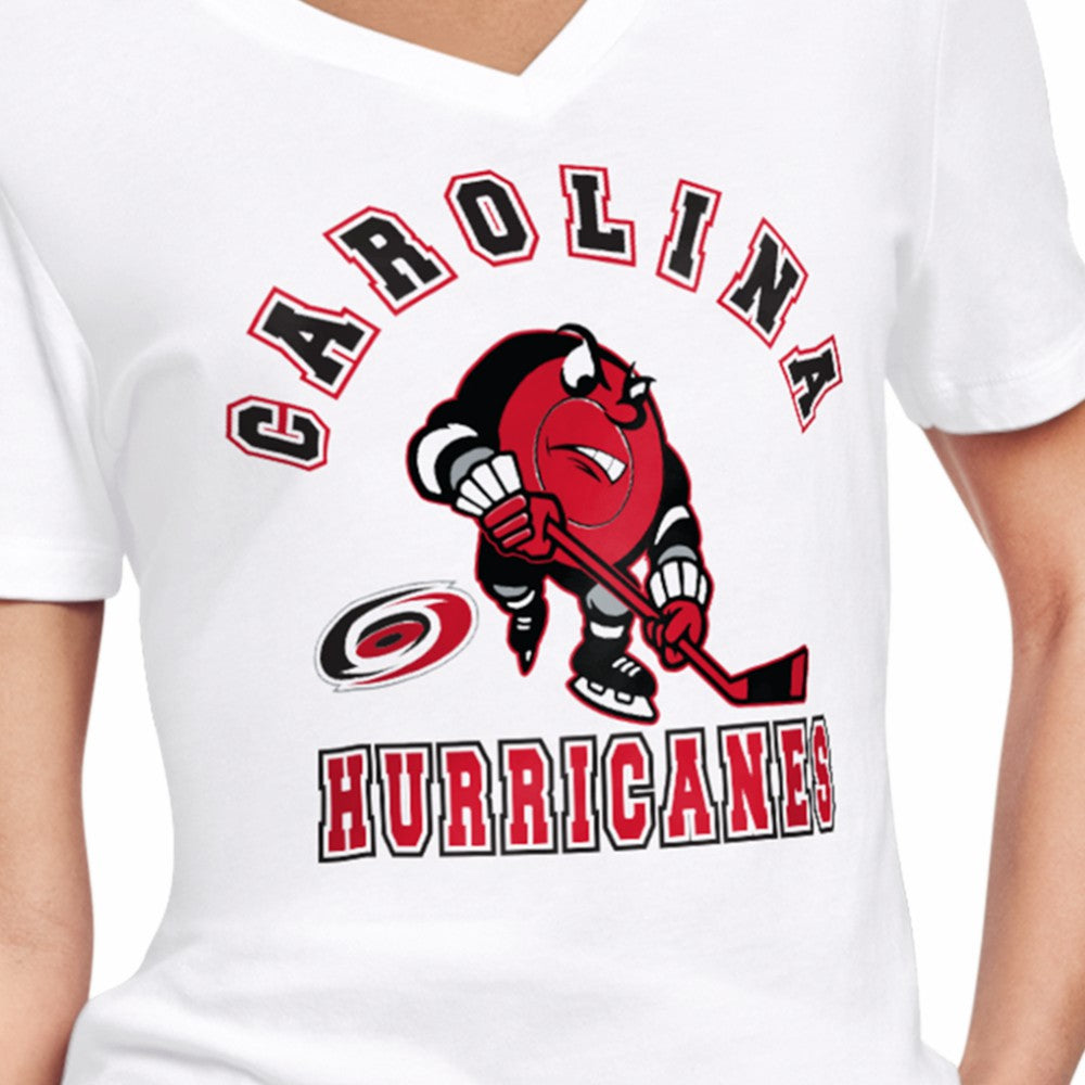 NHL Carolina Hurricanes Starter Women's Tough Puck T-Shirt - White