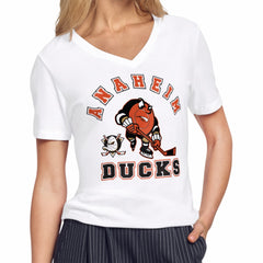 NHL Anaheim Ducks Starter Women's Tough Puck T-Shirt - White