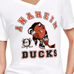 NHL Anaheim Ducks Starter Women's Tough Puck T-Shirt - White