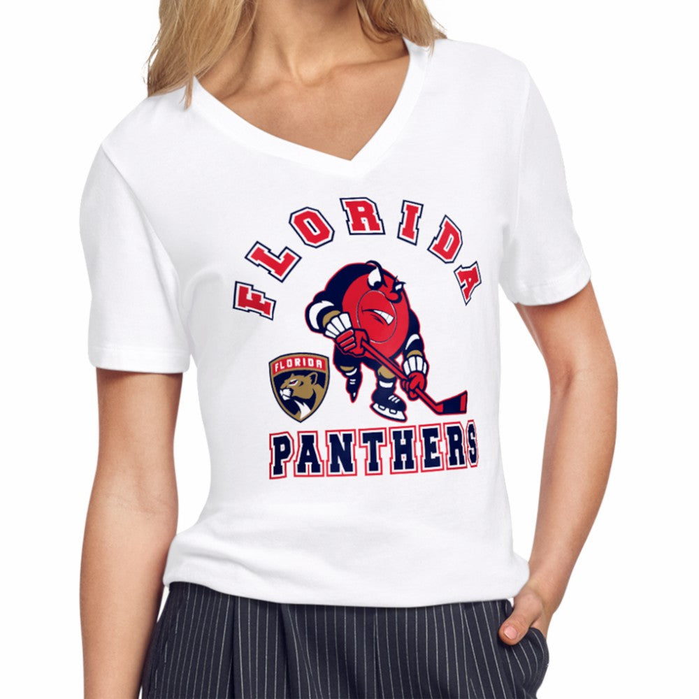 NHL Florida Panthers Starter Women's Tough Puck T-Shirt - White