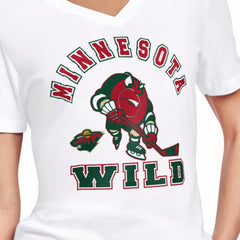 NHL Minnesota Wild Starter Women's Tough Puck T-Shirt - White