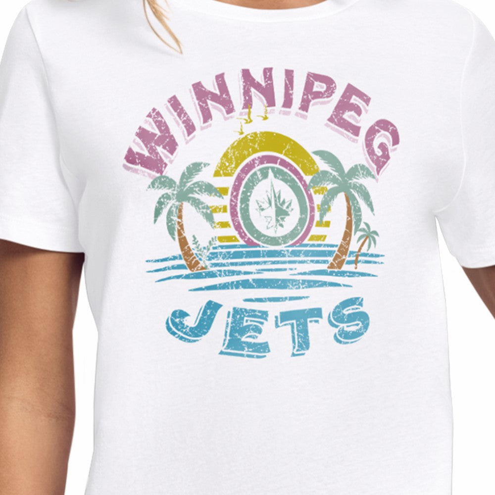 NHL Winnipeg Jets Starter Women's Tonal Beach T-Shirt - White