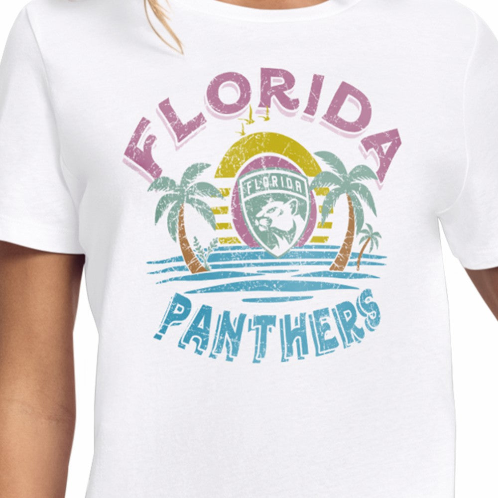 NHL Florida Panthers Starter Women's Tonal Beach T-Shirt - White