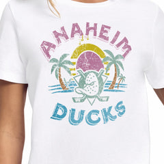 NHL Anaheim Ducks Starter Women's Tonal Beach T-Shirt - White