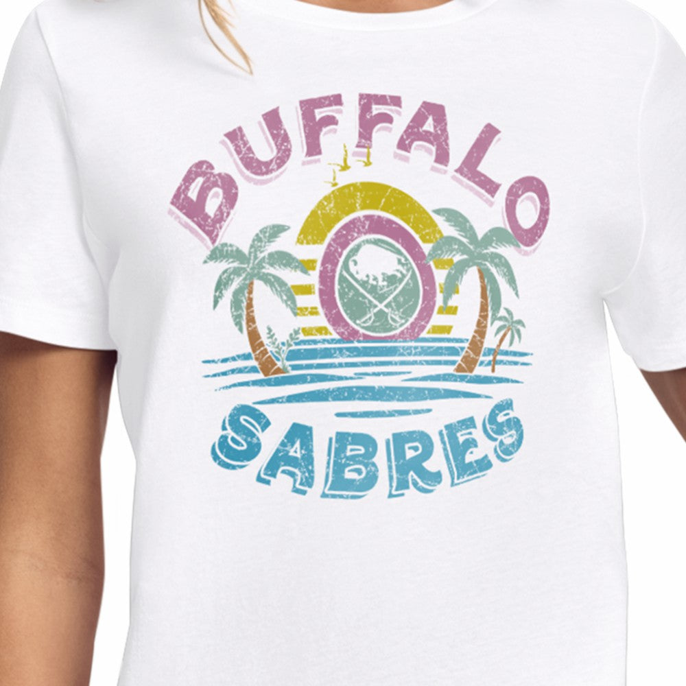 NHL Buffalo Sabres Starter Women's Tonal Beach T-Shirt - White