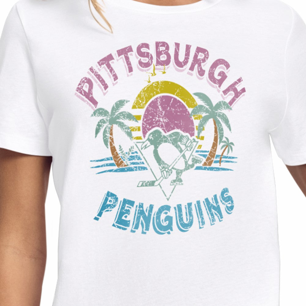NHL Pittsburgh Penguins Starter Women's Tonal Beach T-Shirt - White