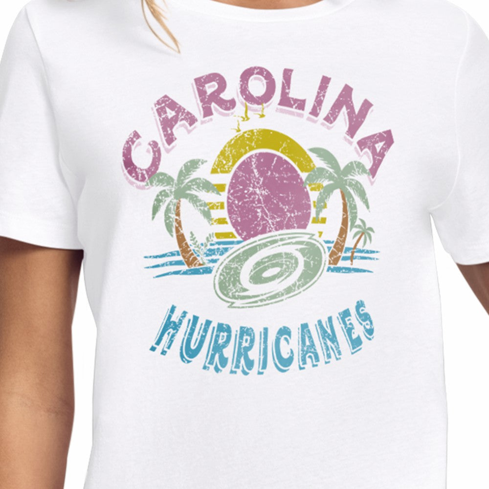 NHL Carolina Hurricanes Starter Women's Tonal Beach T-Shirt - White