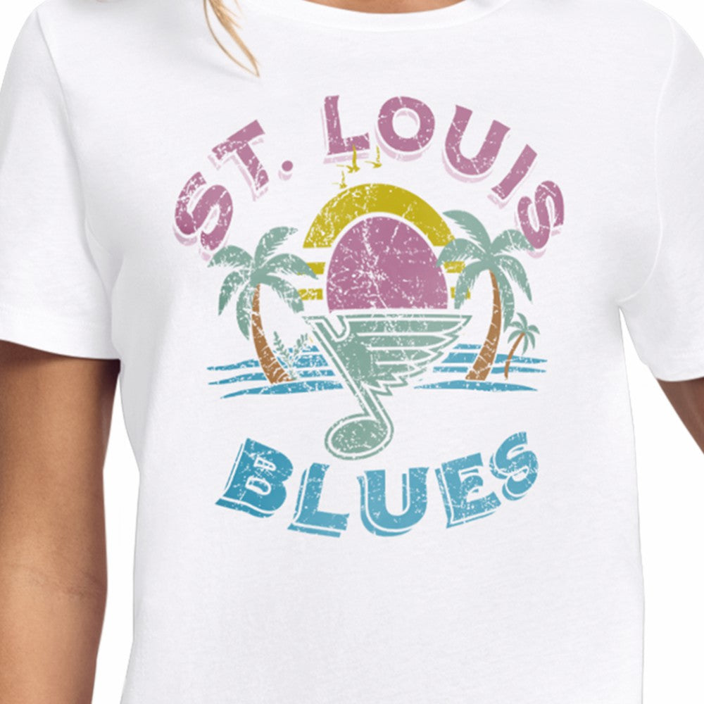 NHL St. Louis Blues Starter Women's Tonal Beach T-Shirt - White