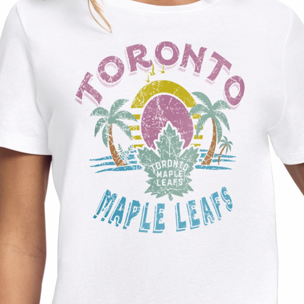 NHL Toronto Maple Leafs Starter Women's Tonal Beach T-Shirt - White