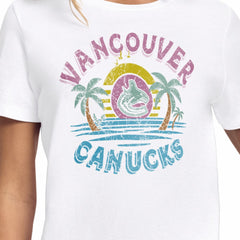 NHL Vancouver Canucks Starter Women's Tonal Beach T-Shirt - White