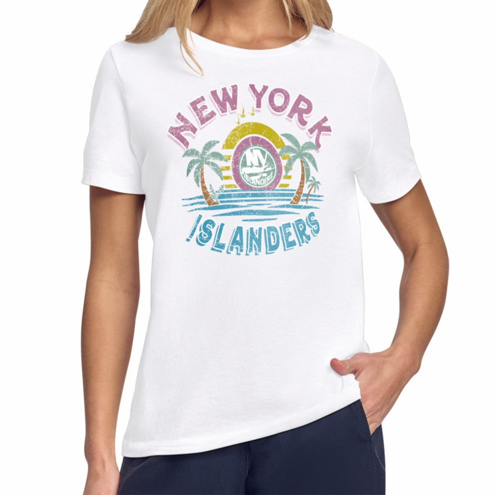 NHL New York Islanders Starter Women's Tonal Beach T-Shirt - White
