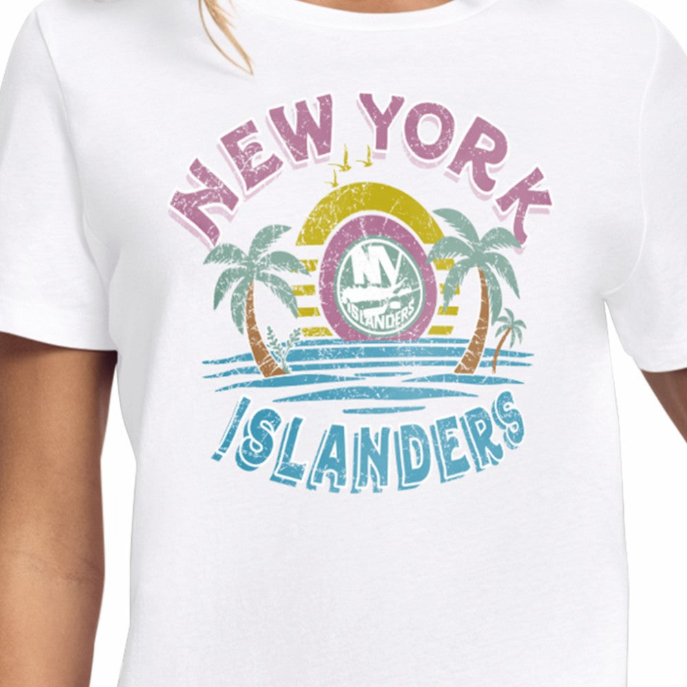 NHL New York Islanders Starter Women's Tonal Beach T-Shirt - White