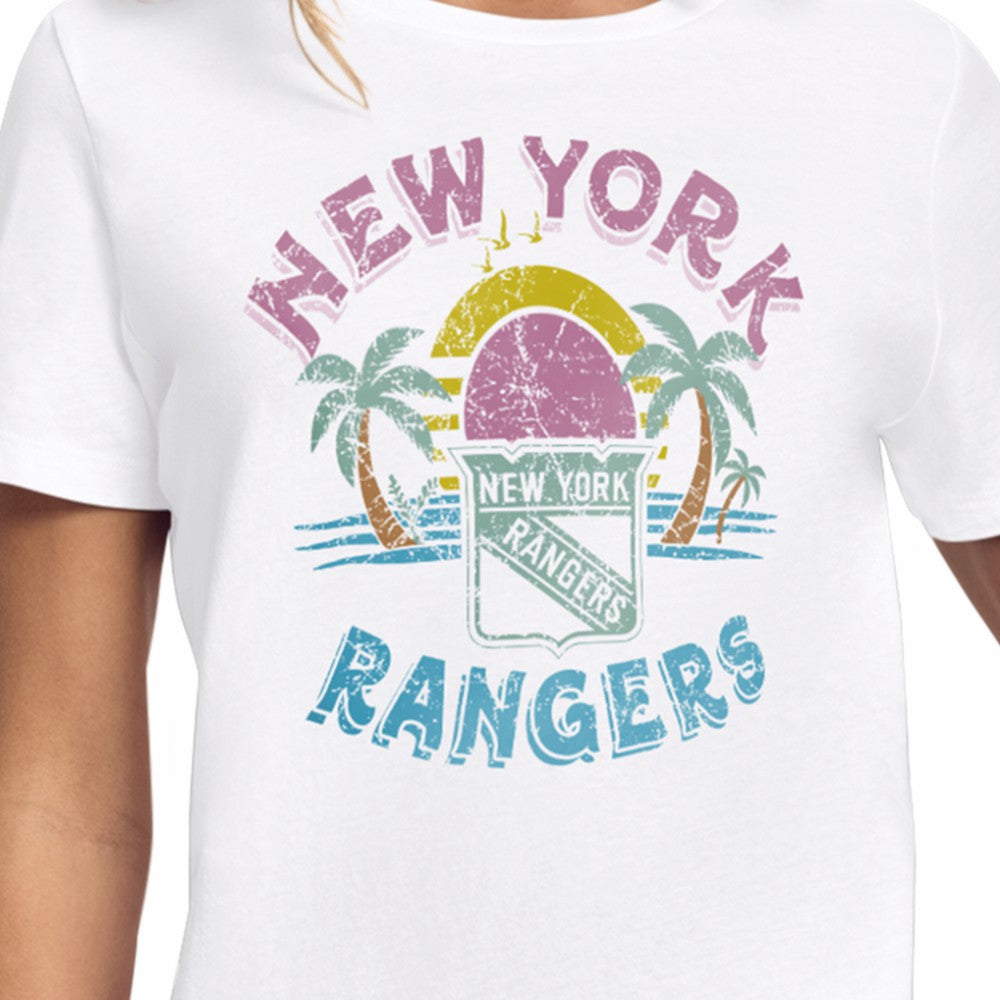 NHL New York Rangers Starter Women's Tonal Beach T-Shirt - White