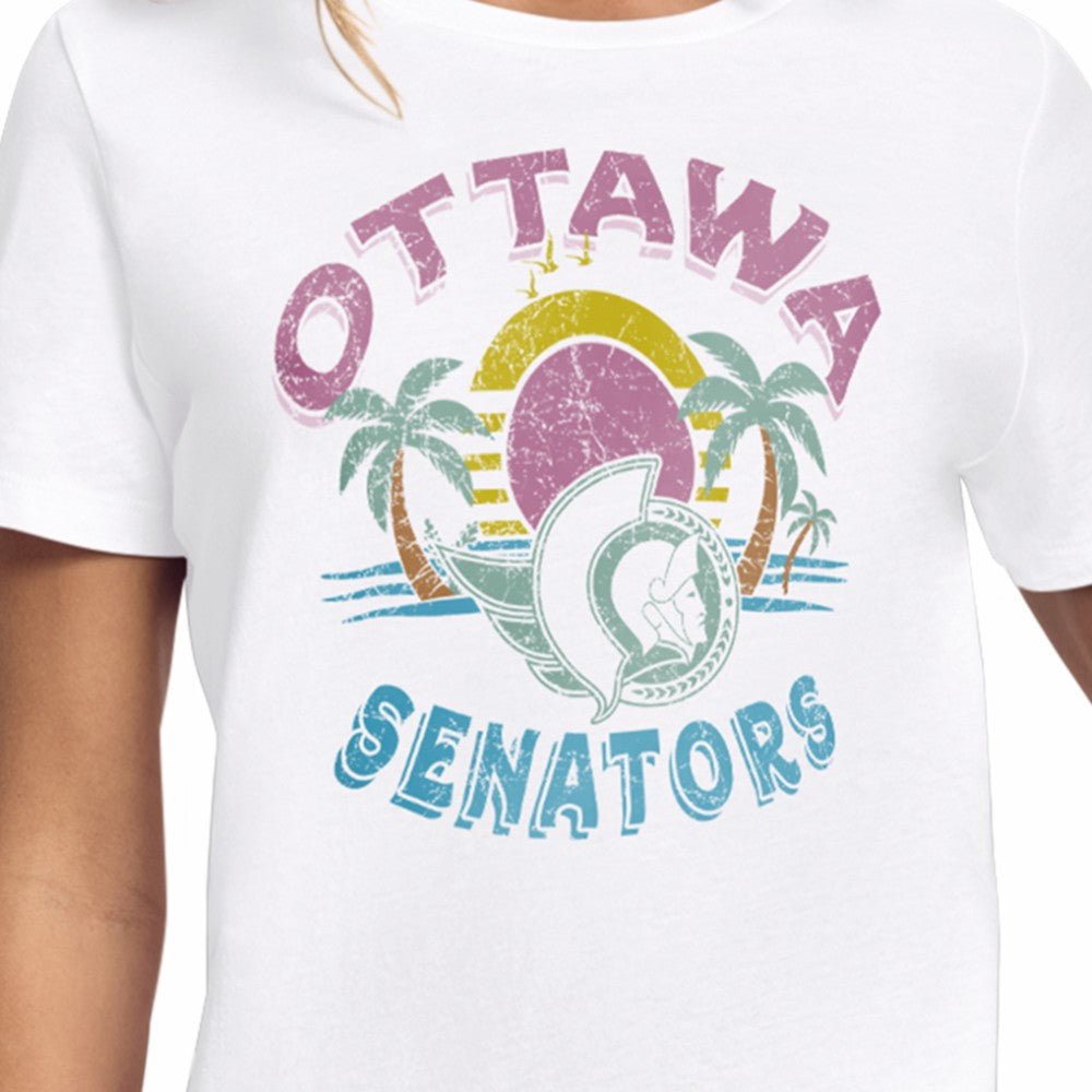 NHL Ottawa Senators Starter Women's Tonal Beach T-Shirt - White