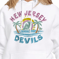 NHL New Jersey Devils Starter Women's Tonal Beach Hoodie - White