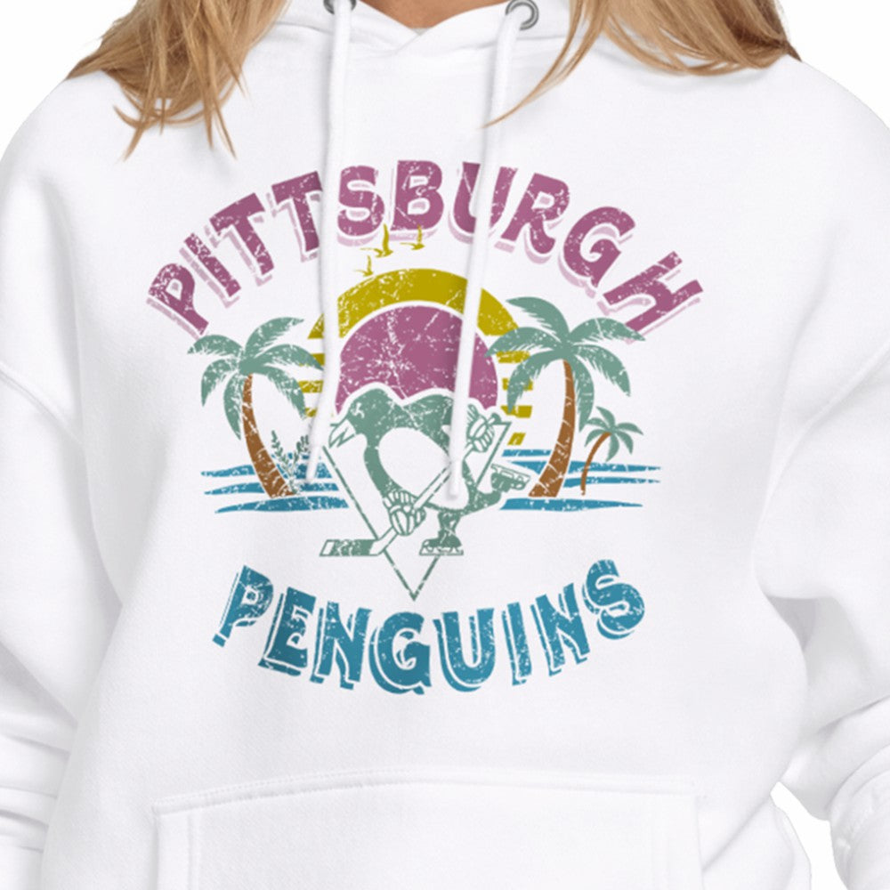 NHL Pittsburgh Penguins Starter Women's Tonal Beach Hoodie - White