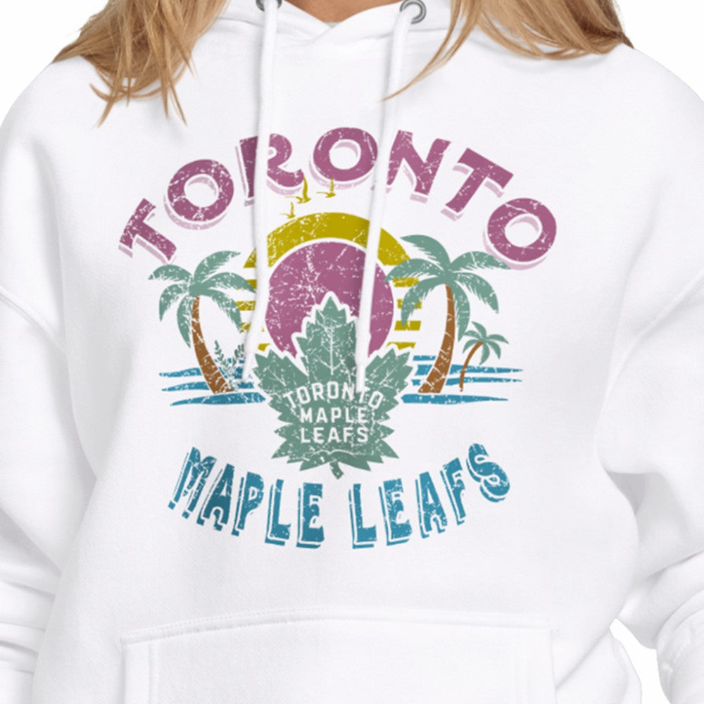 NHL Toronto Maple Leafs Starter Women's Tonal Beach Hoodie - White