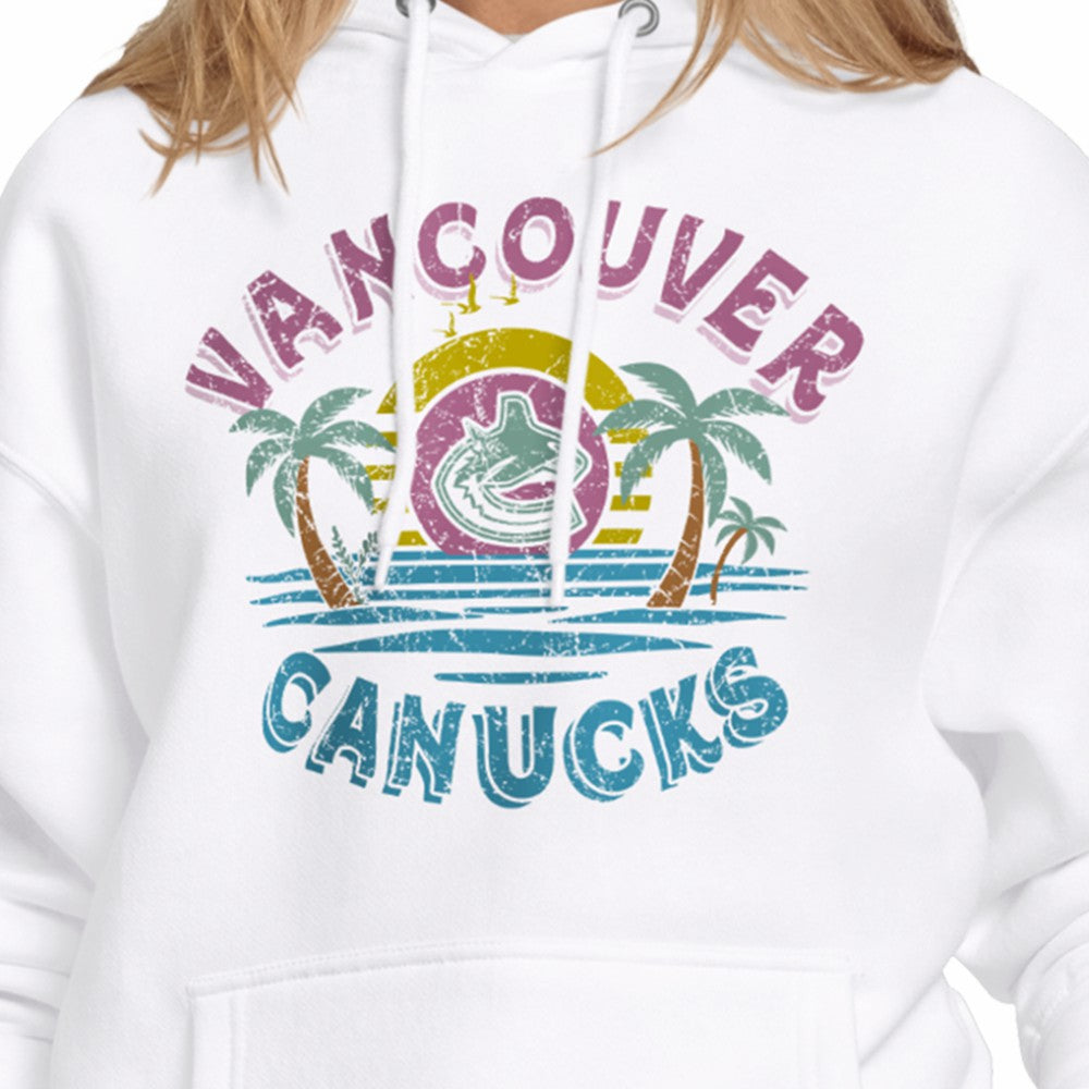 NHL Vancouver Canucks Starter Women's Tonal Beach Hoodie - White