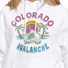 NHL Colorado Avalanche Starter Women's Tonal Beach Hoodie - White