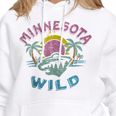 NHL Minnesota Wild Starter Women's Tonal Beach Hoodie - White