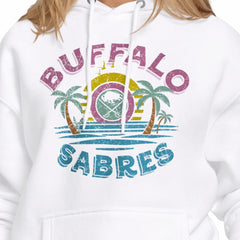 NHL Buffalo Sabres Starter Women's Tonal Beach Hoodie - White