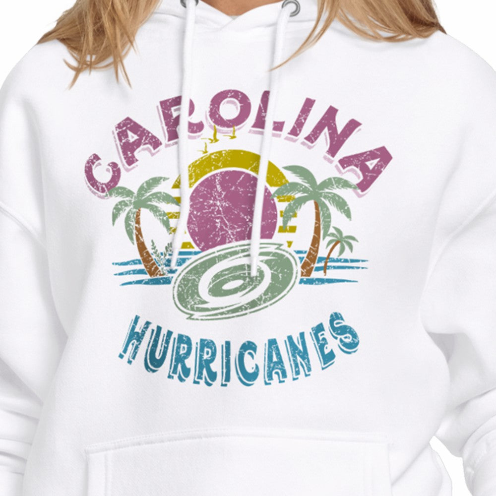 NHL Carolina Hurricanes Starter Women's Tonal Beach Hoodie - White