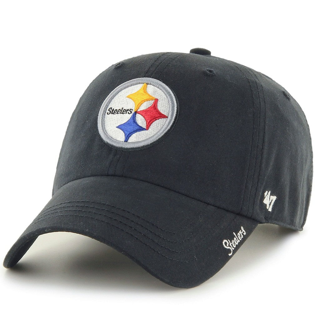 Pittsburgh Steelers '47 Women's Miata Clean Up Adjustable Hat Black