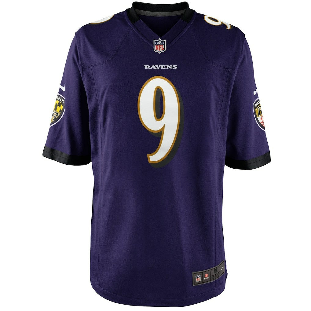 Justin Tucker Baltimore Ravens Youth Game Jersey Purple
