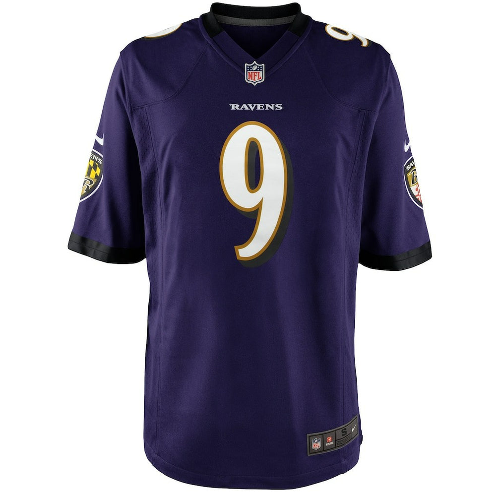 Justin Tucker Baltimore Ravens Youth Game Jersey Purple