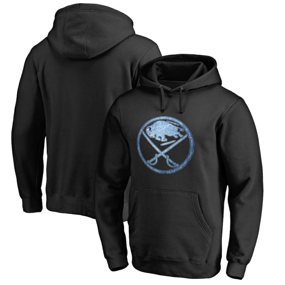 NHL Buffalo Sabres Rinkside Pond Hockey Pullover Hoodie - Black
