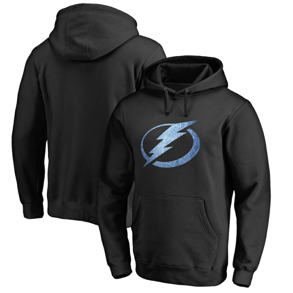 NHL Tampa Bay Lightning Rinkside Pond Hockey Pullover Hoodie - Black