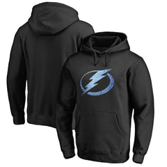 NHL Tampa Bay Lightning Rinkside Pond Hockey Pullover Hoodie - Black