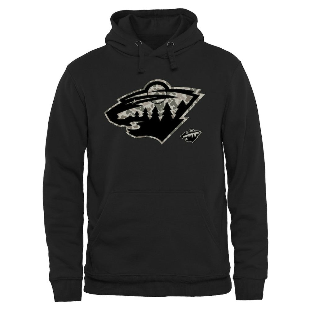 NHL Minnesota Wild Rink Warrior Pullover Hoodie - Black