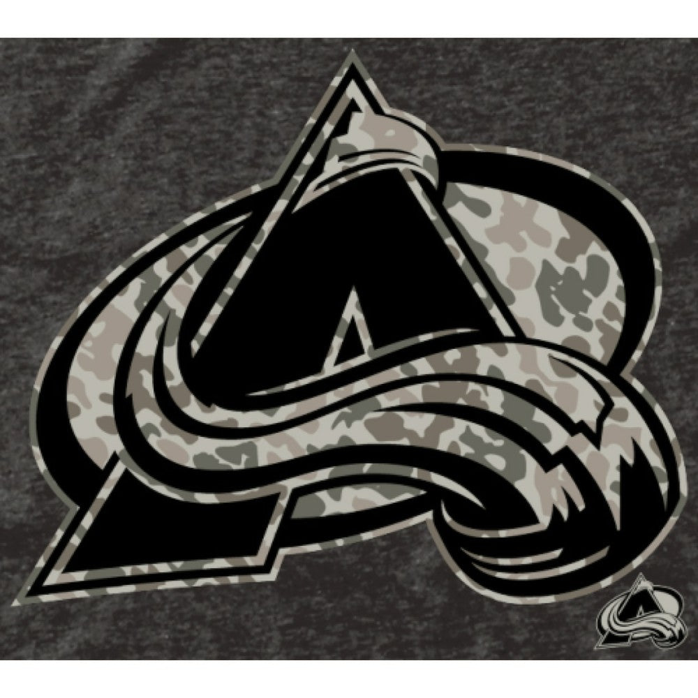 NHL Men's Colorado Avalanche Black Rink Warrior Tri-Blend T-Shirt