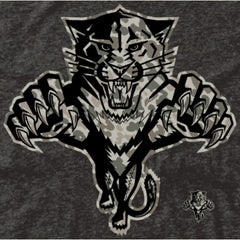 NHL Men's Florida Panthers Black Rink Warrior Tri-Blend T-Shirt